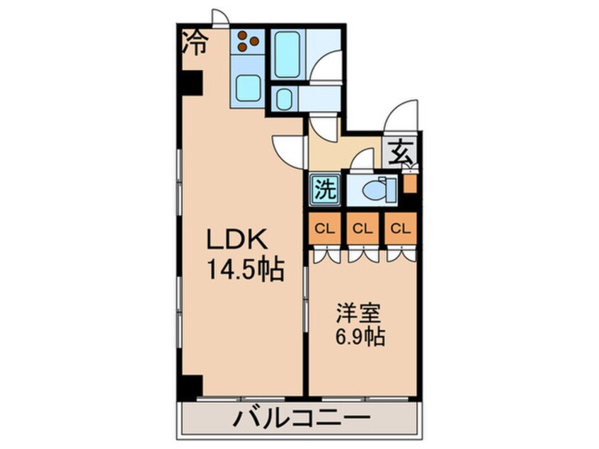 間取図 レジディア月島Ⅲ