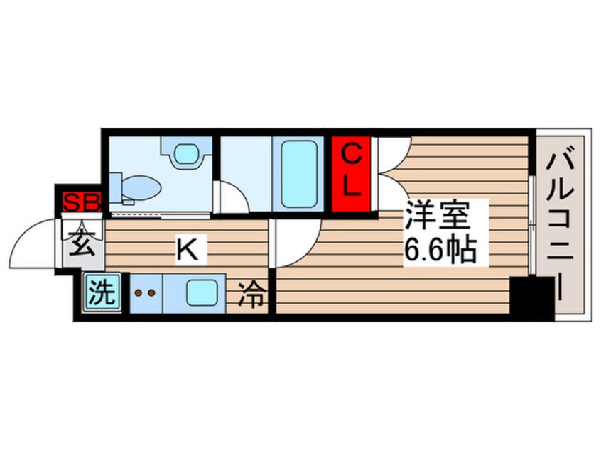 間取図 レジディア月島Ⅲ