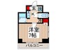 レジディア月島Ⅲ 1Kの間取り
