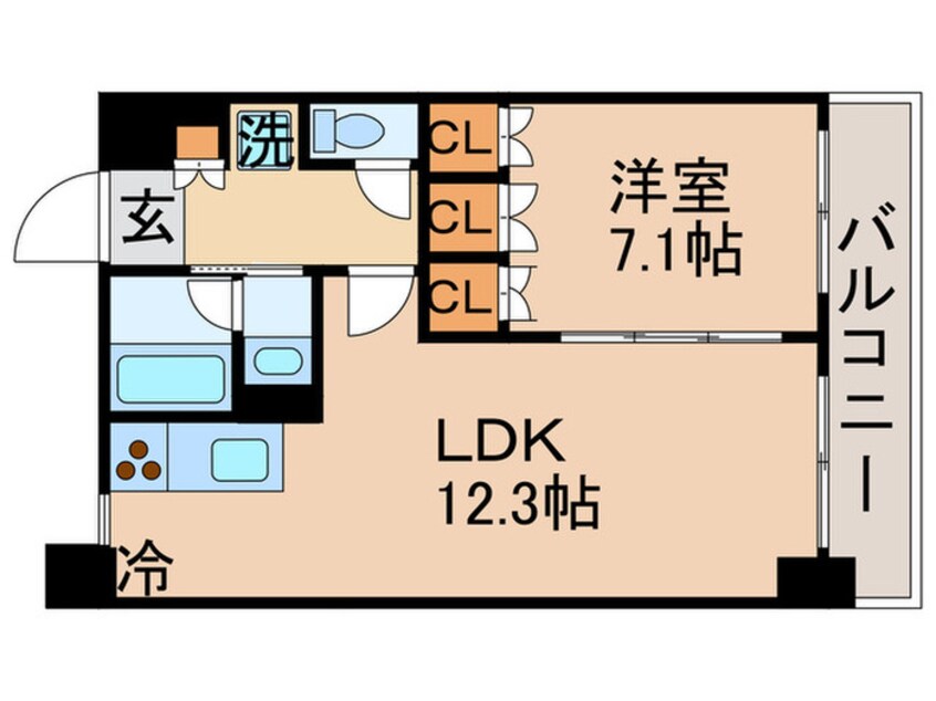 間取図 レジディア月島Ⅲ