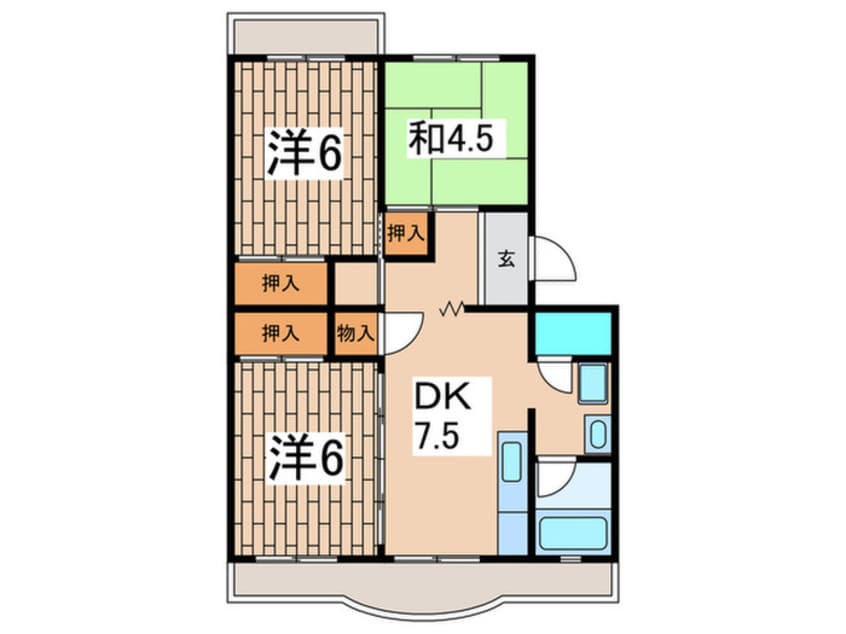 間取図 パレス宮上