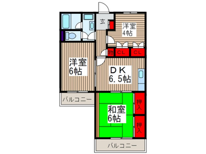 間取図 秋本マンション