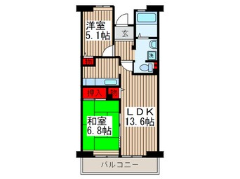 間取図 コ－ポレ－ト浦和中島２号棟