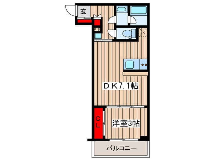 間取り図 SYFORME MONZEN-NAKACHO(401)