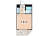 白樺マンション 1Kの間取り