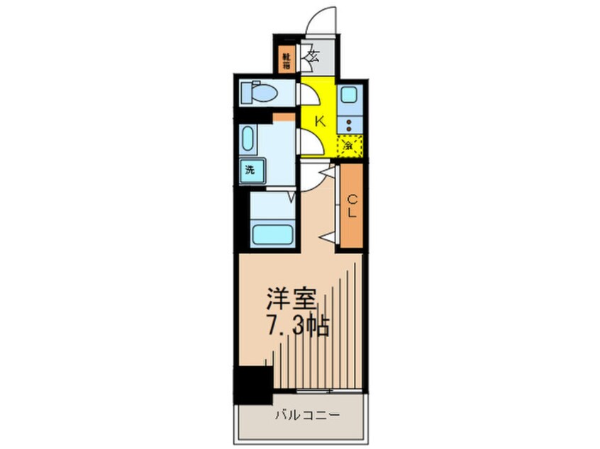 間取図 トラディティオ門前仲町