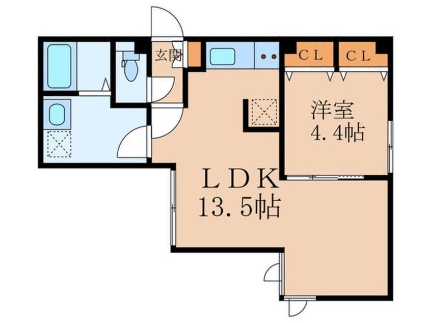 間取図 LAPiS 恵比寿Ⅱ