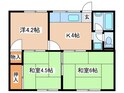 文命ハイツの間取図