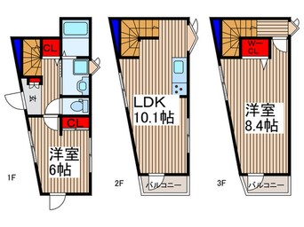 間取図 ｻﾞ･ｼｴｽﾀ武蔵藤沢　ｸﾞﾗｼｱｰﾚ