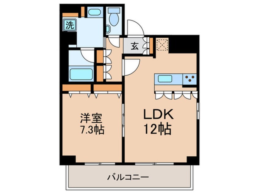 間取図 プレール・ドゥーク月島(701)