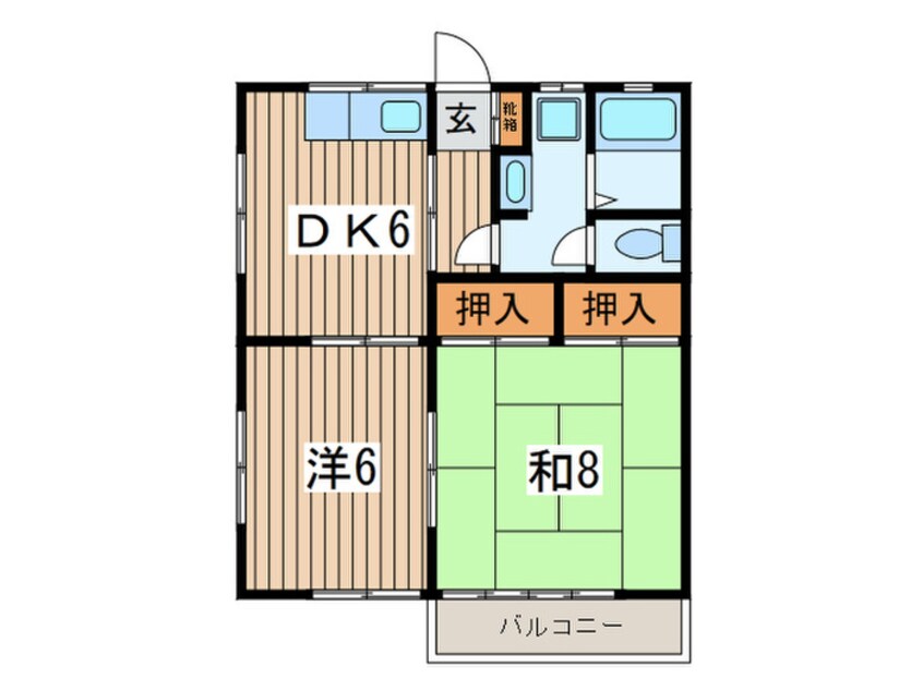 間取図 もちづきぱぁ－とⅢ