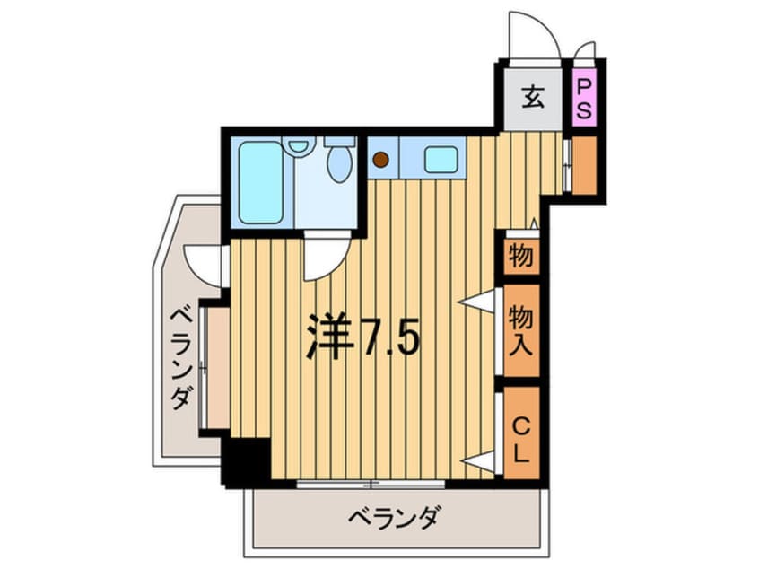間取図 カル・フール瀬田