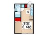 イチカワアパートメンツ+ｱﾄﾘｴ 1Kの間取り