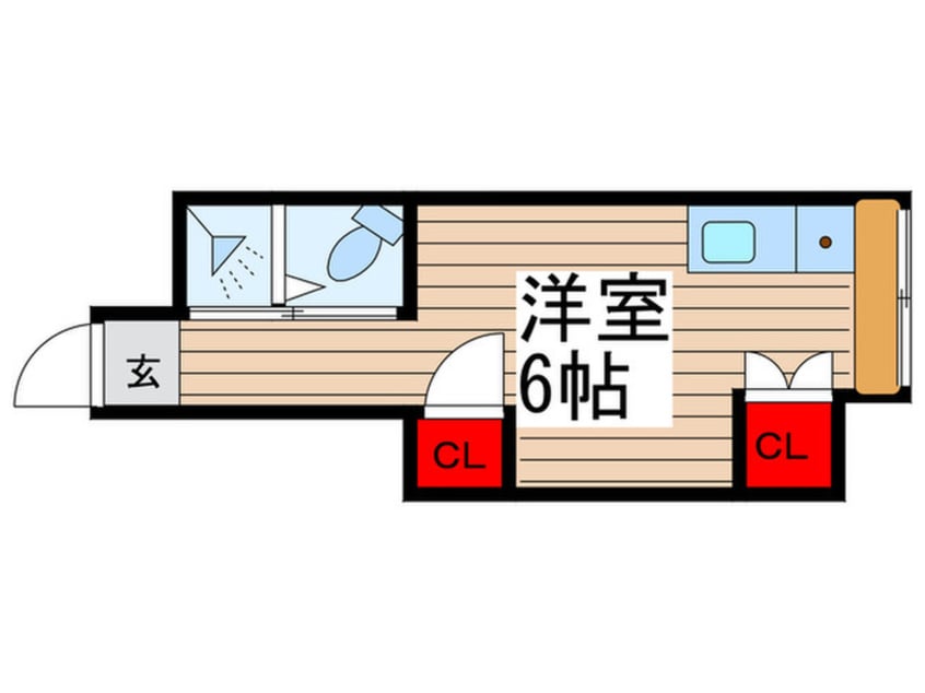 間取図 コーポ木場駅