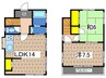 横浜市港南６丁目戸建て 2LDKの間取り