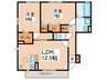 タウンコート 2LDKの間取り