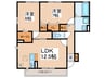 タウンコート 2LDKの間取り