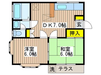 間取図 カ－サ山口