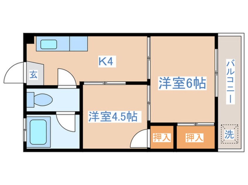 間取図 古松マンション