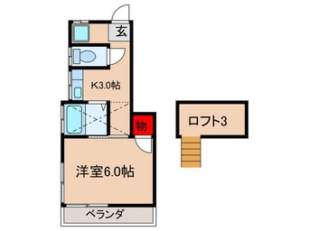間取図 コ－ポ蜂谷