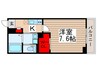 コーポまつり 1Kの間取り