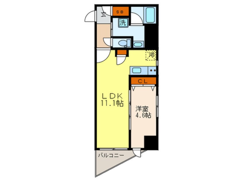 間取図 ルクレ東日本橋駅前