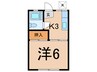 コタニハウス 1Kの間取り