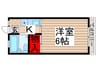 b′CASA千葉野田Ⅱre-born 1Kの間取り