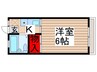 b′CASA千葉野田Ⅱre-born 1Kの間取り