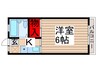 b′CASA千葉野田Ⅱre-born 1Kの間取り