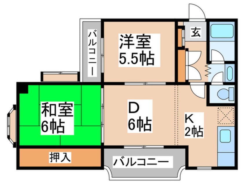 間取図 ラ・フォ－レ桜台