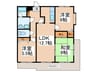 ドミ－ルいぶき野 3LDKの間取り