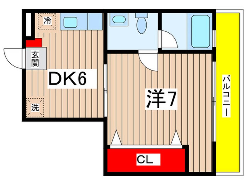 間取図 ドミ－ル多摩川