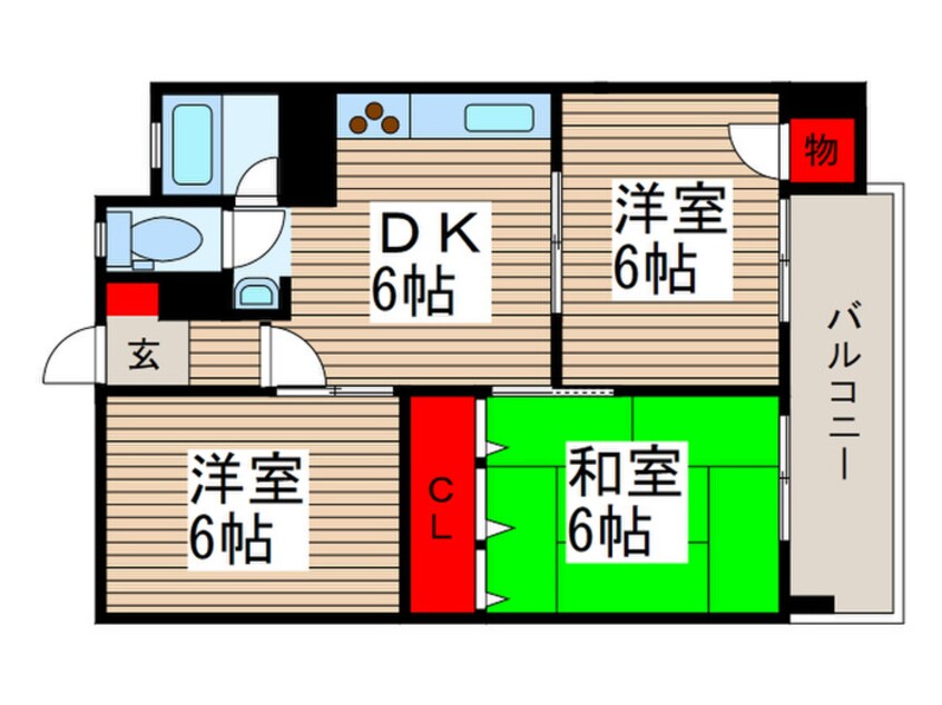 間取図 蓮見マンション