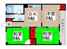 蓮見マンション 3DKの間取り