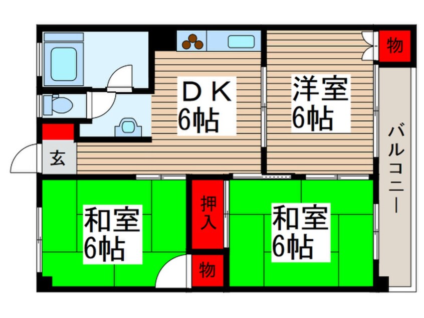 間取図 蓮見マンション