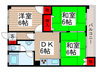 蓮見マンション 3DKの間取り