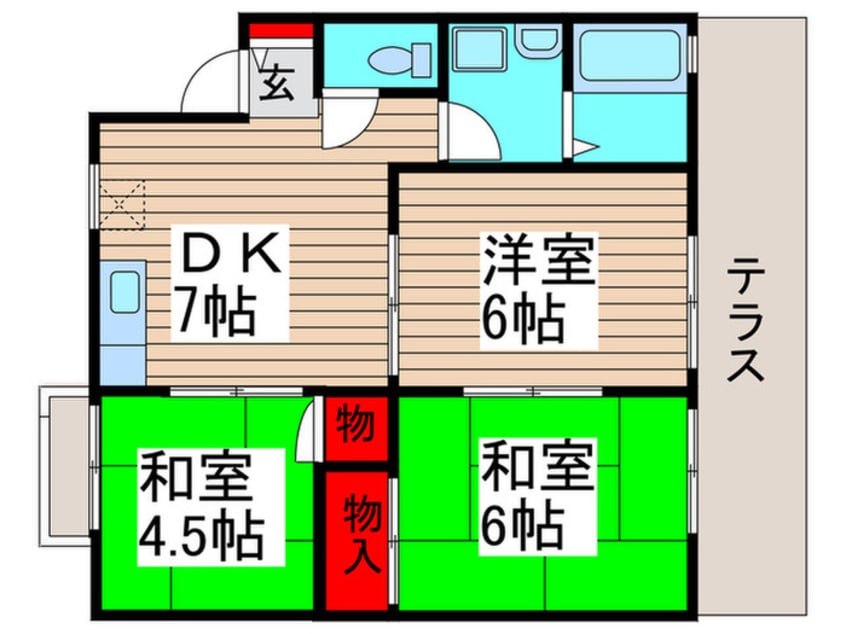 間取図 シャトーサンライズ