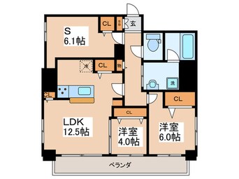 間取図 GARDEN COURT A　高島平