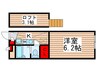 フェリオ柏 1Kの間取り