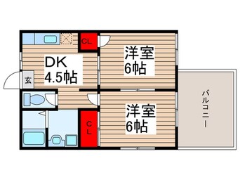 間取図 ソワサント日暮