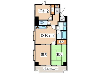 間取図 ウエストバレー壱番館