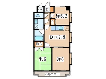 間取図 ウエストバレー壱番館