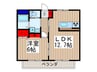 アフィニス 1LDKの間取り