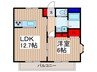 アフィニス 1LDKの間取り