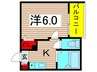 TATERUApartment足立区梅田4丁目 1Kの間取り