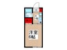 ＹＫ２９１３ 1Kの間取り