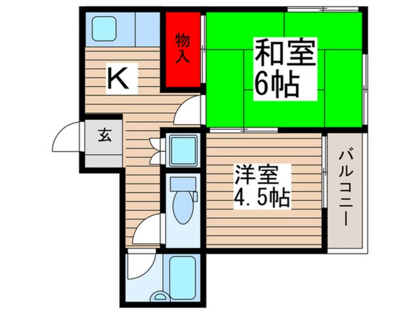 間取図 アブニール南柏