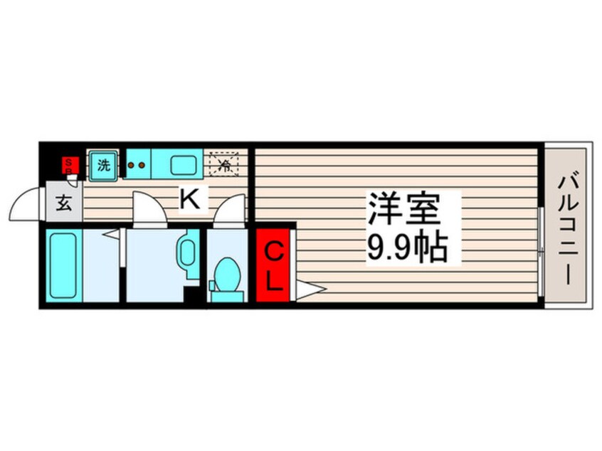 間取図 リブリ・デグサス竹ノ塚