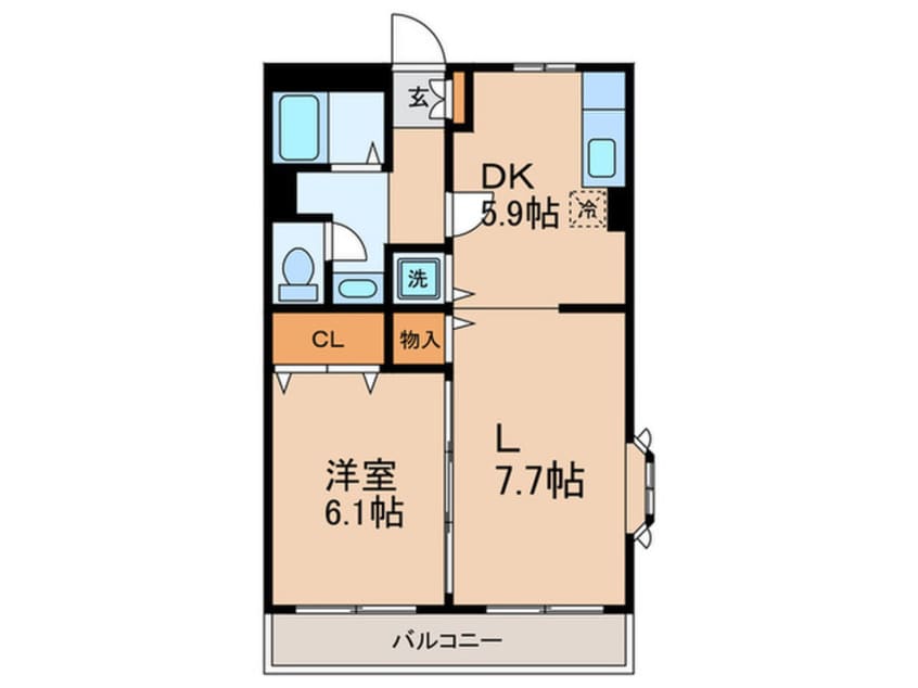 間取図 エ－デルハイム成城